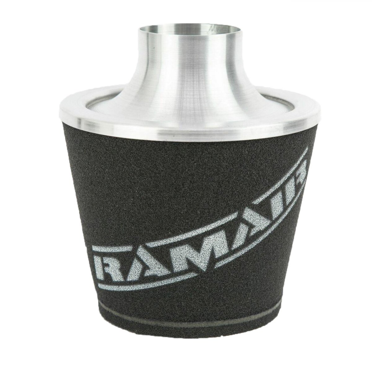 Foam Cone Air Filter - Ramair - Aluminium Base, 80mm OD, Foam Cone - Silver
