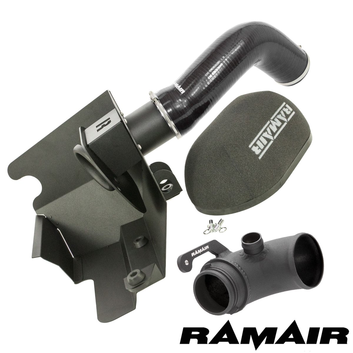 Audi A3 Performance Air Intake - Ramair - With Turbo Elbow + Foam Filter + Heat Shield - Black - 2.0 TSI EA888