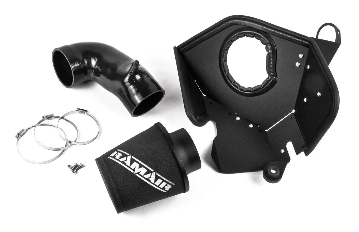 Volkswagen Golf Performance Air Intake - Ramair - Foam Filter + Heat Shield + Silicone Intake Pipe - Black - 1.6 TDI (70mm MAF) - '13-'20