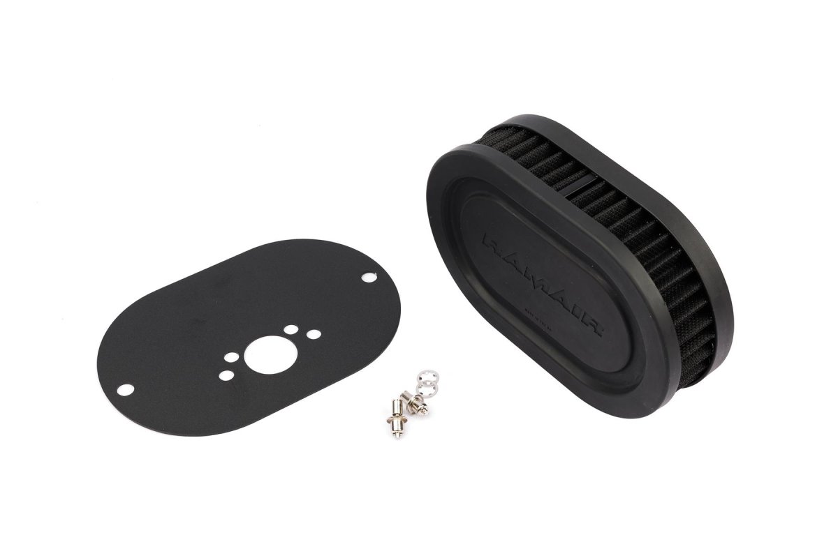 Carburetor Air Filter Baseplate - Ramair - Black