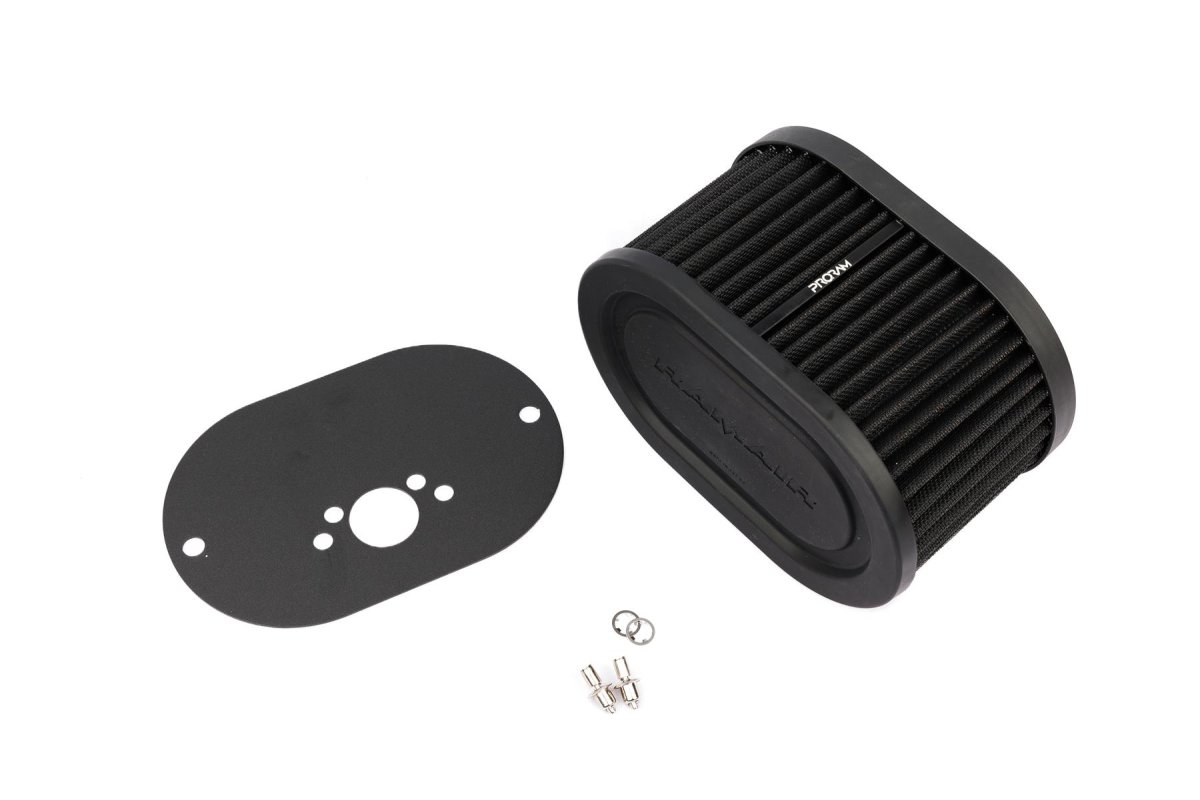 Carburettor Air Filter Baseplate - Ramair - Black
