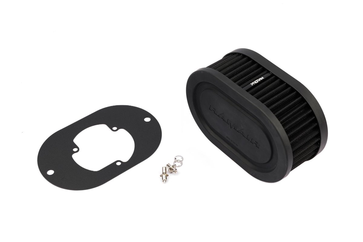 Carburetor Air Filter Baseplate - Ramair - Black