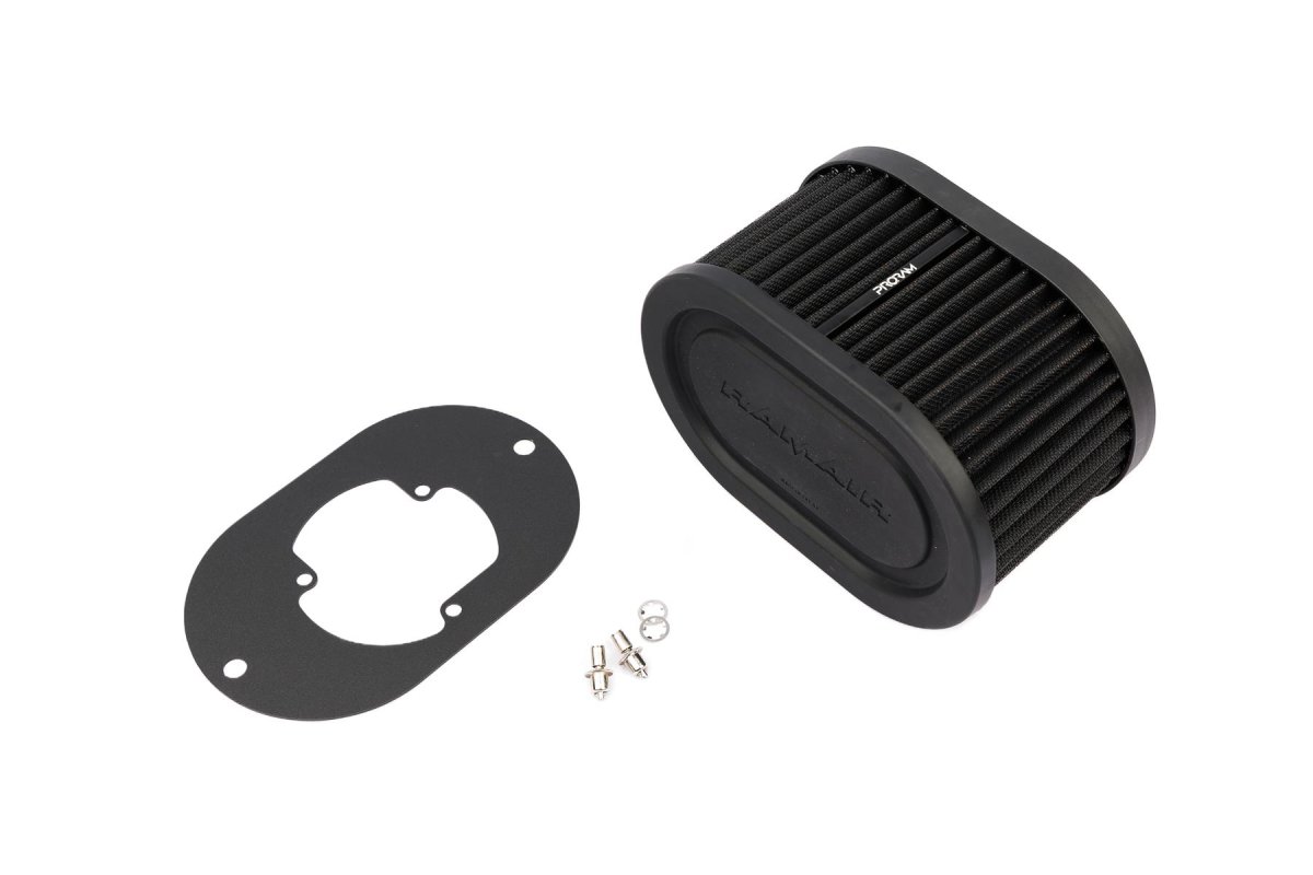 Carburetor Air Filter Baseplate - Ramair - Black
