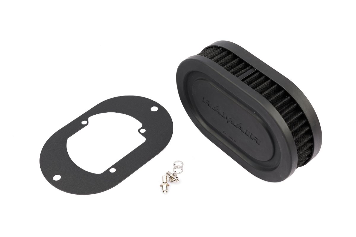 Carburetor Air Filter Baseplate - Ramair - Black
