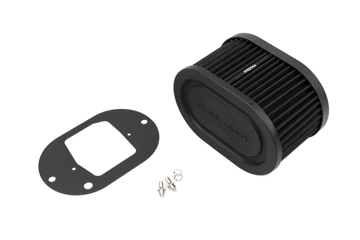 Carburetor Air Filter Baseplate - Ramair - Black