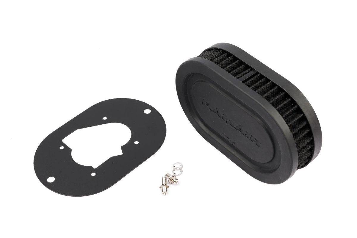 Carburetor Air Filter Baseplate - Ramair - Black