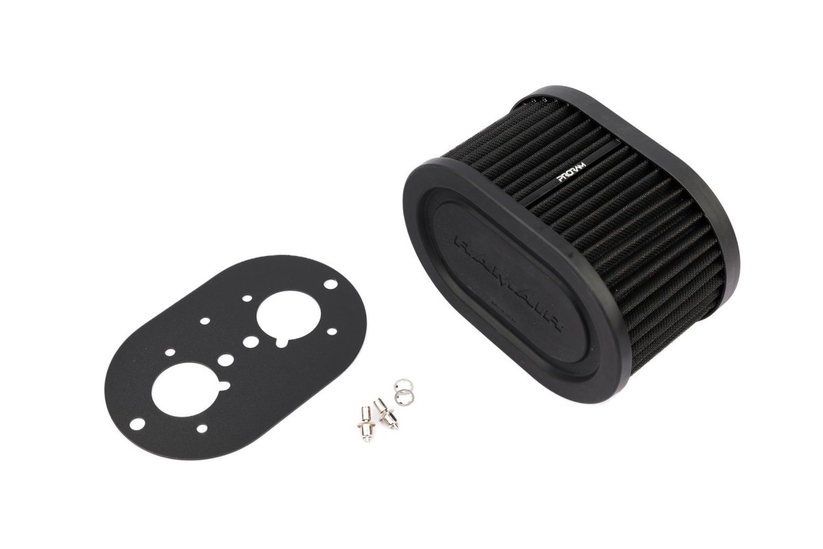 Carburetor Air Filter Baseplate - Ramair - Black