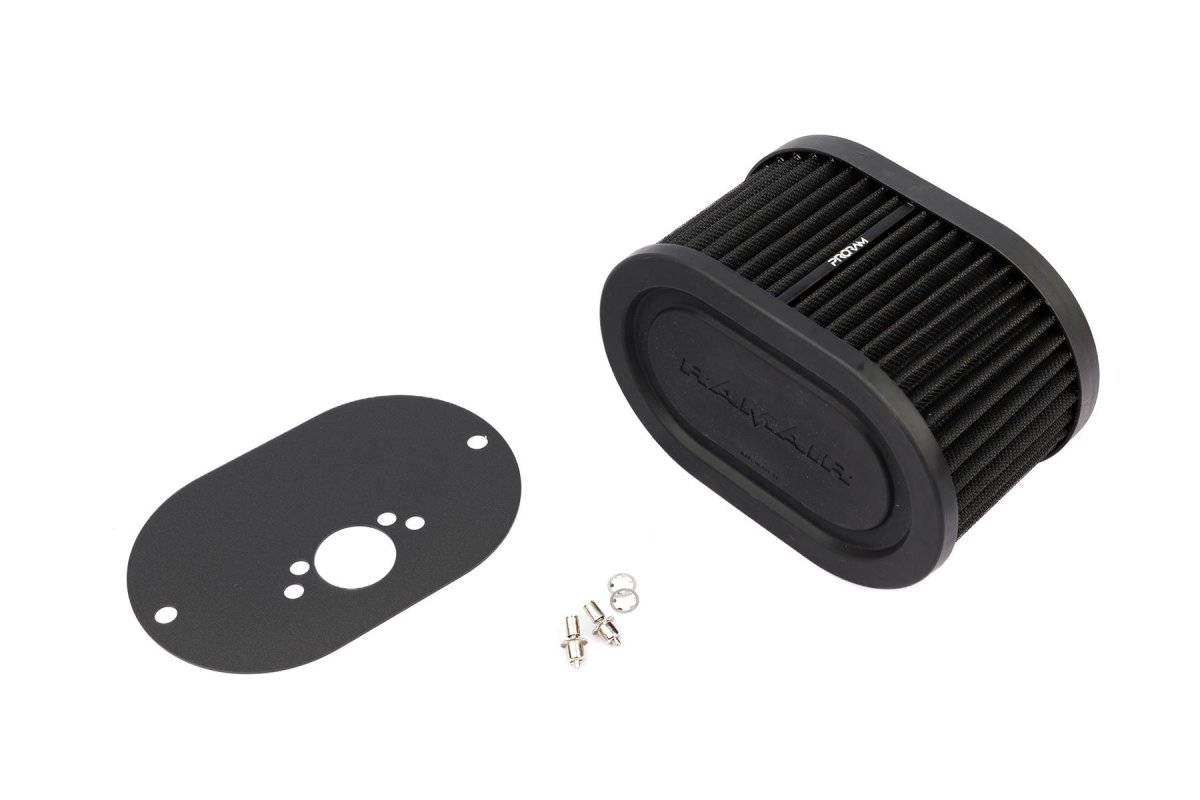 Carburetor Air Filter Baseplate - Ramair - Black