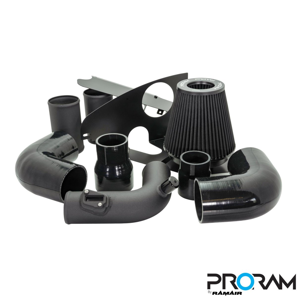 Audi TT Performance Air Intake - Ramair - Oversized 90mm + Twin-Tangential Velocity Stack + K03/K04 Compatible - Black - 2.0 TFSI (AXX/BPY/BWA)