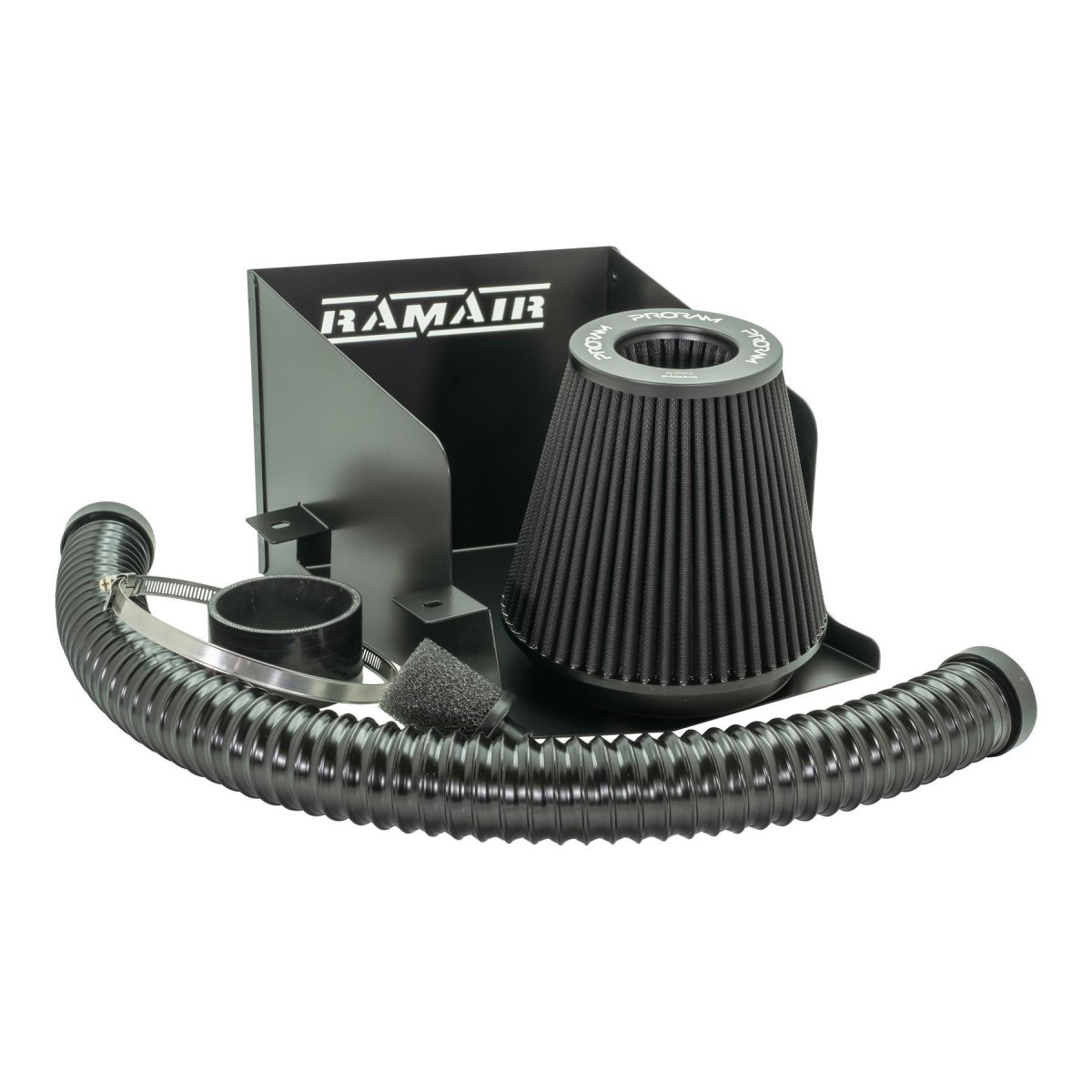 Honda Civic Type R Performance Air Intake - Ramair - PRORAM Pleated Filter + Heat Shield - Black - 2.0L - '01-'05