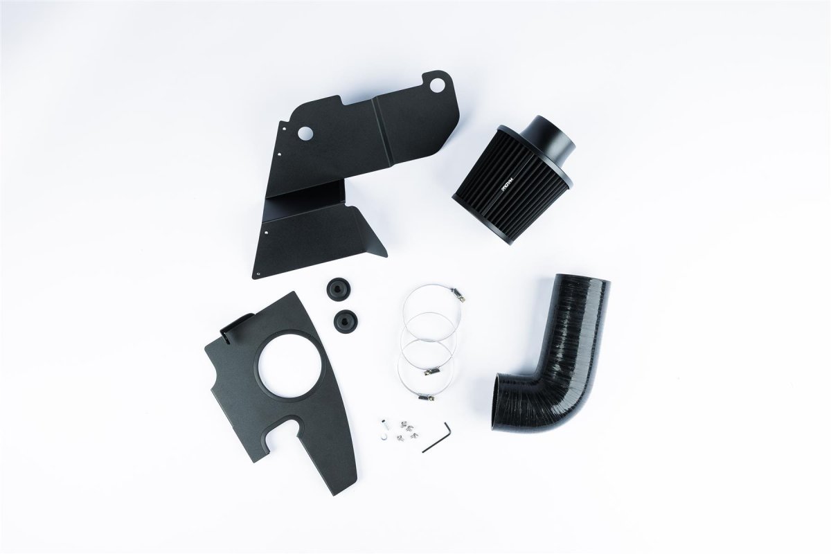 Volkswagen Golf Performance Air Intake - Ramair - Cold Air Intake, 80mm, Black Silicone Hose, with Heat Shield, Proram Filter - Black - 2.0L TSI/TFSI EA888