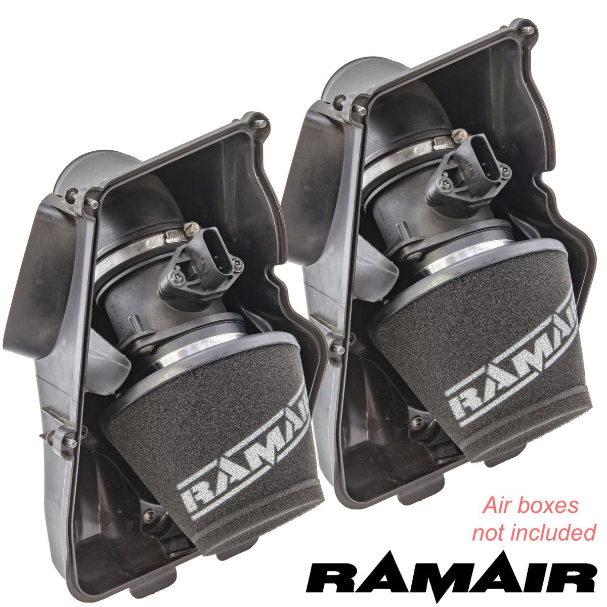 Audi S6 Panel Air Filter - Ramair - Twin-Layer Foam, MAF Safe, Stainless Steel Cage - '06-'11