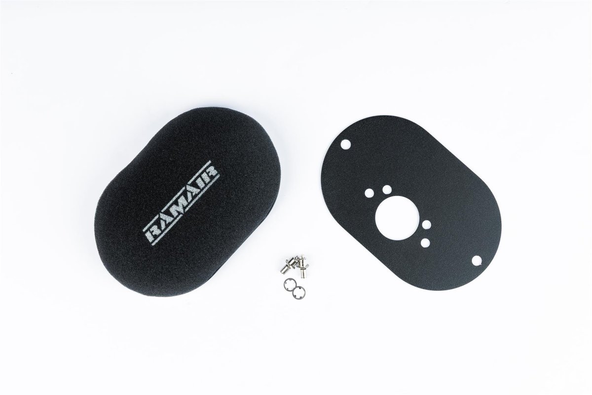 Carb Air Filter & Baseplate - Ramair - Black