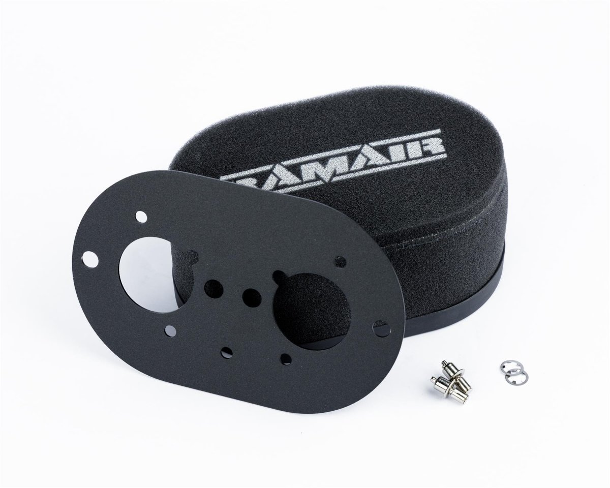 Foam Air Filter with Baseplate - Ramair - Black