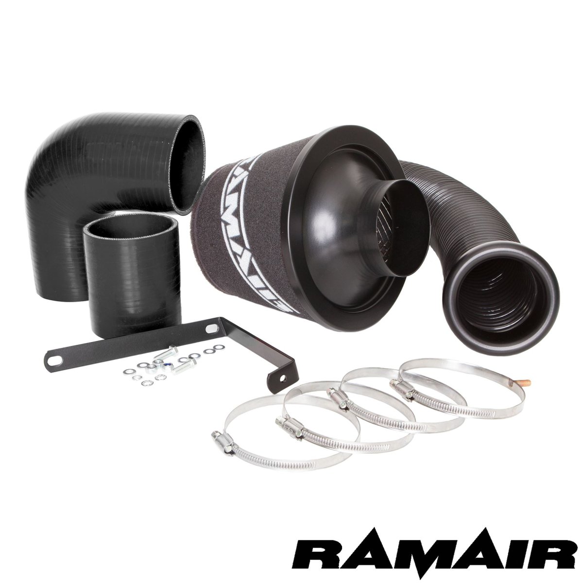 Volkswagen Golf Mk5 Performance Air Intake - Ramair - SR Induction + Twin-Layer Foam Filter - Black - 3.2L V6 - '05-'08