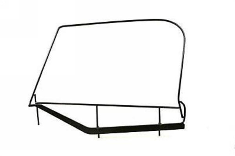 Jeep Wrangler Soft Top Hardware - Rampage - Window Frame - Black - `97-`06