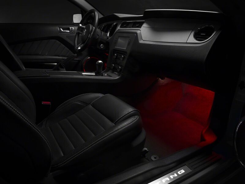 Ford Mustang Interior Lighting Kit - Raxiom - LED Footwell - Red - `05-`14
