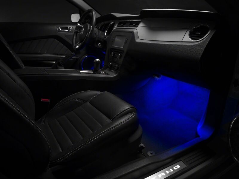 Ford Mustang Interior Lighting - Raxiom - LED Footwell Lighting Kit - Blue - `05-`14