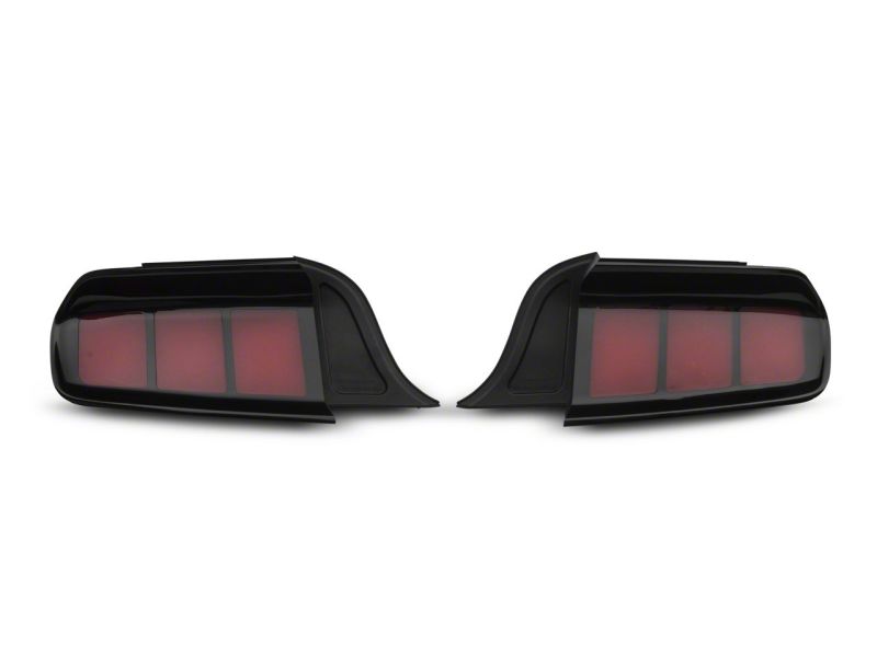 Ford Mustang LED Taillights - Rear - Raxiom - Profile LED - Gloss Black Housing - Red Lens - `15-`23