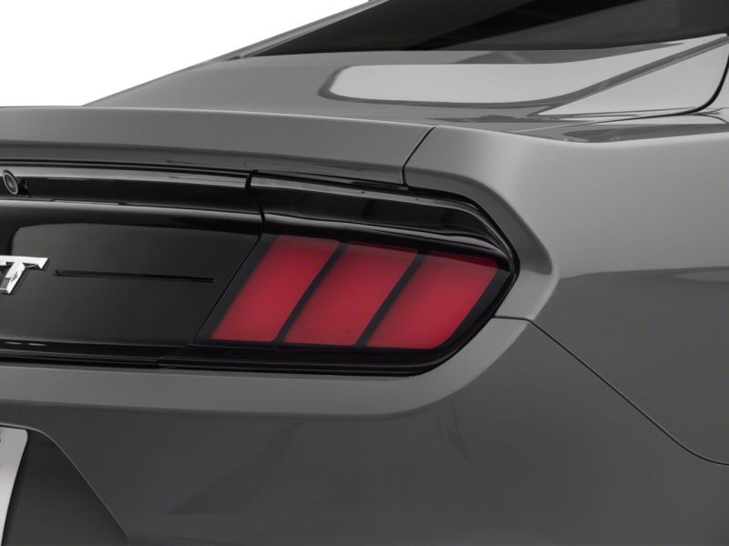 Ford Mustang LED Taillights - Rear - Raxiom - Profile LED - Gloss Black Housing - Red Lens - `15-`23