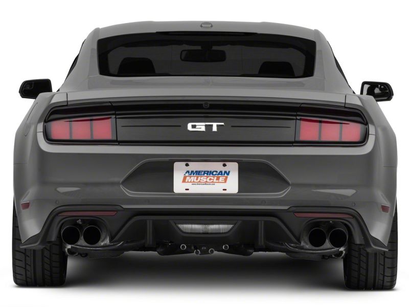 Ford Mustang LED Taillights - Rear - Raxiom - Profile LED - Gloss Black Housing - Red Lens - `15-`23