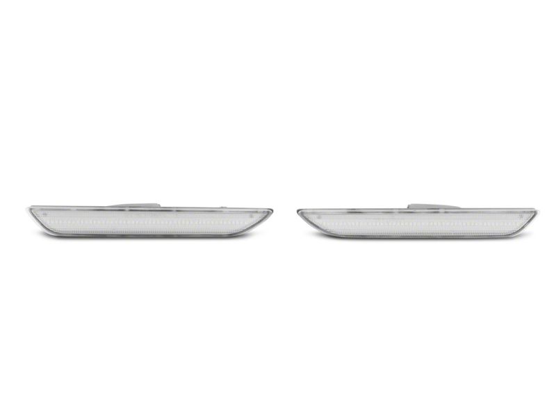 Ford Mustang Side Marker Lights - Rear - Raxiom - Axial Series LED - Clear - `15-`23