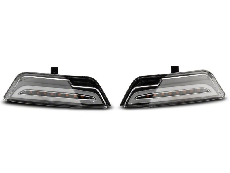 Ford Mustang Turn Signals - Front - Raxiom - Sequential LED - Amber - `15-`17