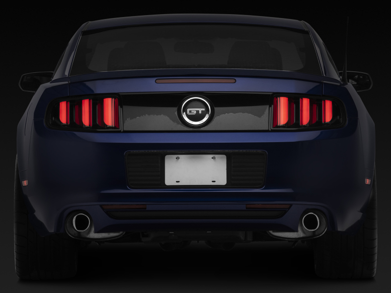 Ford Mustang LED Taillights - Rear - Raxiom - Vector V2 - Black Housing (Clear Lens) - `13-`14