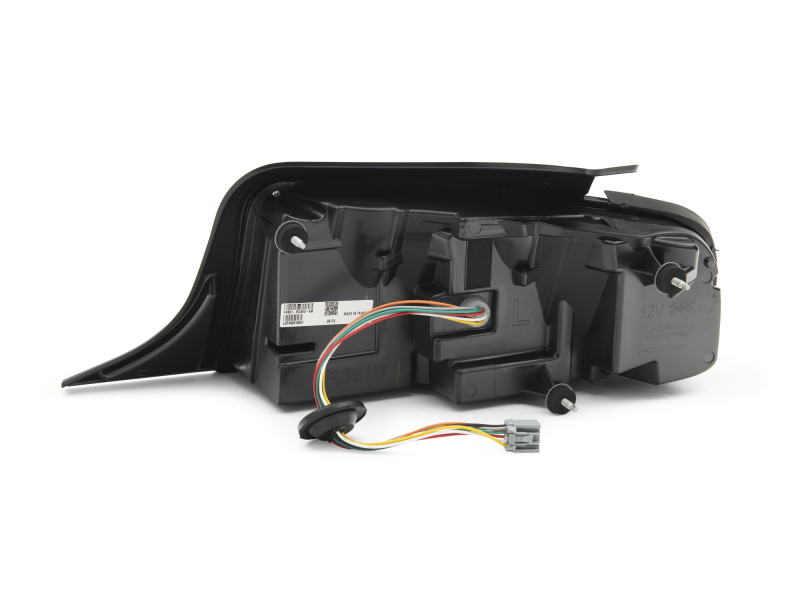 Ford Mustang LED Taillights - Rear - Raxiom - Vector V2 - Black Housing (Clear Lens) - `13-`14