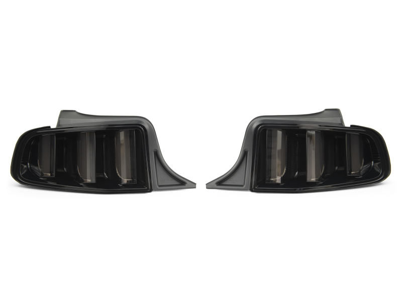 Ford Mustang LED Taillights - Rear - Raxiom - Vector V2 - Black Housing (Clear Lens) - `13-`14