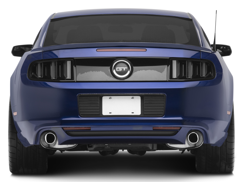 Ford Mustang LED Taillights - Rear - Raxiom - Vector V2 - Black Housing (Clear Lens) - `13-`14