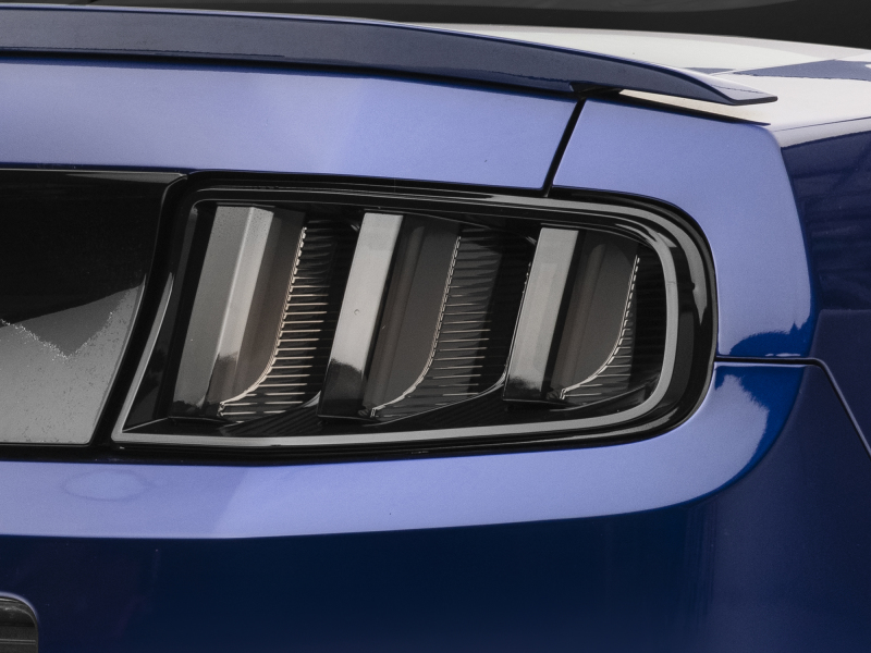 Ford Mustang LED Taillights - Rear - Raxiom - Vector V2 - Black Housing (Clear Lens) - `13-`14