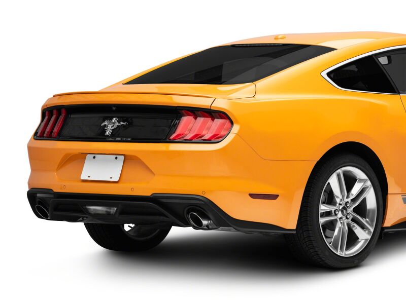 Ford Mustang LED Taillights - Raxiom - Euro Style - Gloss Black Housing, Red Lens - `15-`23