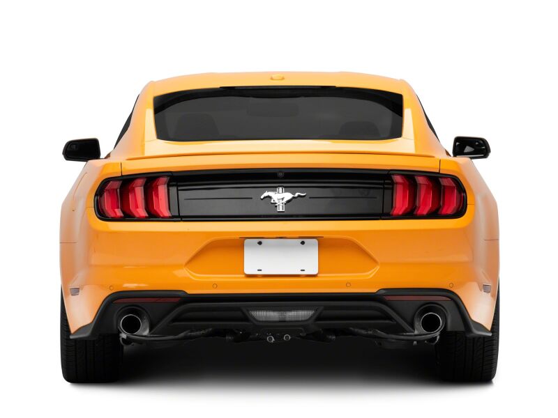 Ford Mustang LED Taillights - Raxiom - Euro Style - Gloss Black Housing, Red Lens - `15-`23