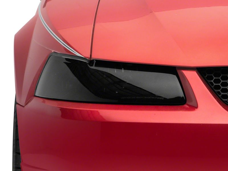 Ford Mustang LED Headlights - Raxiom - Axial Series OEM Style - Black Housing, Smoked Lens - `99-`04