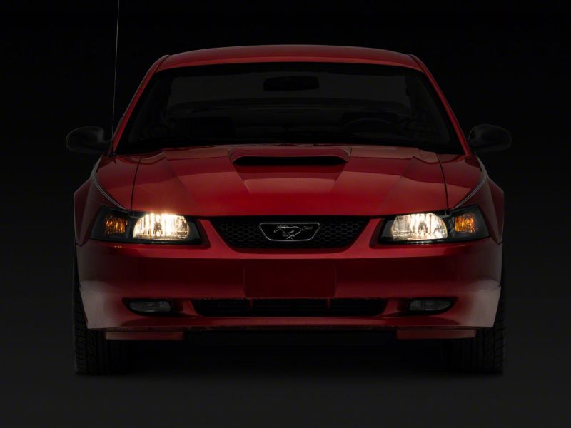 Ford Mustang LED Headlights - Raxiom - Axial Series OEM Style - Black Housing, Smoked Lens - `99-`04