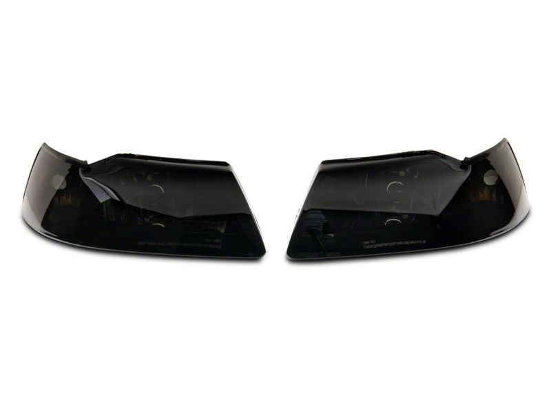 Ford Mustang LED Headlights - Raxiom - Axial Series OEM Style - Black Housing, Smoked Lens - `99-`04