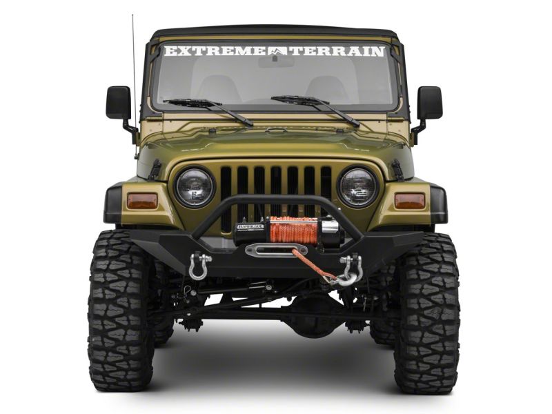 Jeep Wrangler LED Light Bar Mount - Windshield - Raxiom - Textured Black - `97-`06