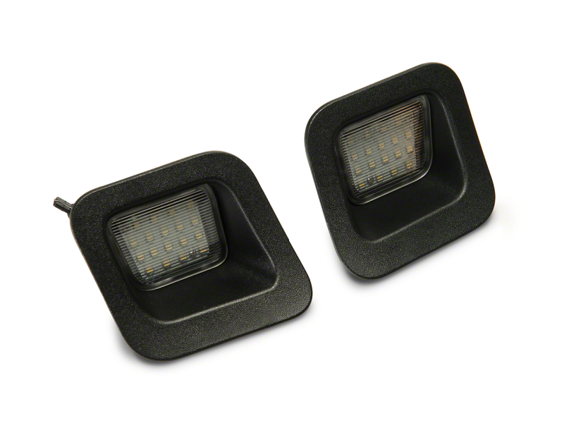 Dodge RAM 1500 License Plate Light Bulbs - Raxiom - Axial Series LED - Black Housing with a Clear Lens - `03-`18