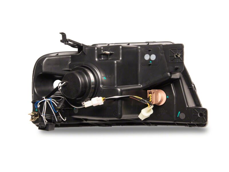 Ford F-150 LED Headlights - Raxiom - Axial Series Projector with LED Bar - Black - `04-`08