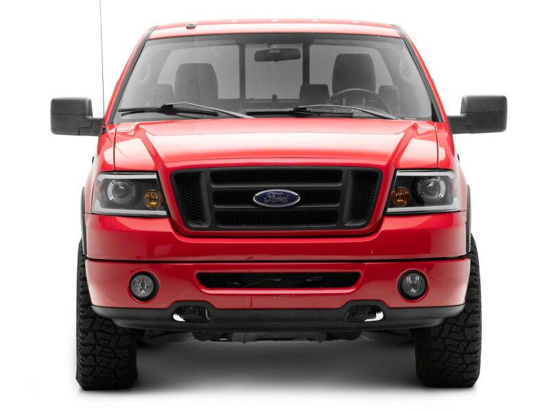 Ford F-150 LED Headlights - Raxiom - Axial Series Projector with LED Bar - Black - `04-`08