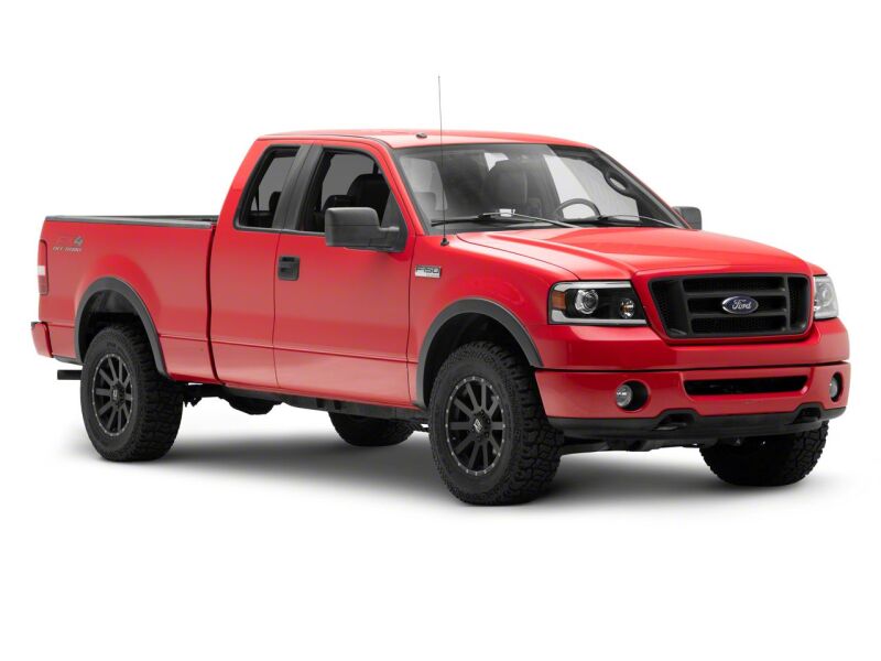 Ford F-150 LED Headlights - Raxiom - Axial Series Projector with LED Bar - Black - `04-`08
