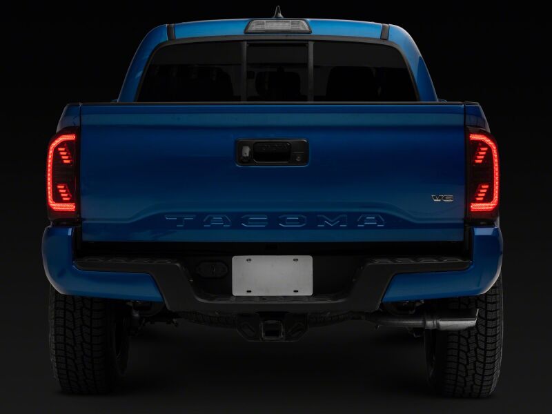 Toyota Tacoma LED Taillights - Raxiom - Black Housing - Clear Lens - `16-`23