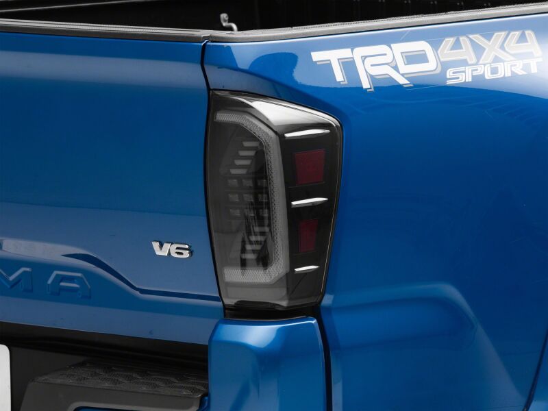 Toyota Tacoma LED Taillights - Raxiom - Black Housing - Clear Lens - `16-`23