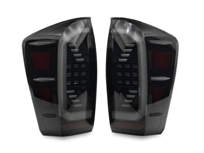Toyota Tacoma LED Taillights - Raxiom - Black Housing - Clear Lens - `16-`23