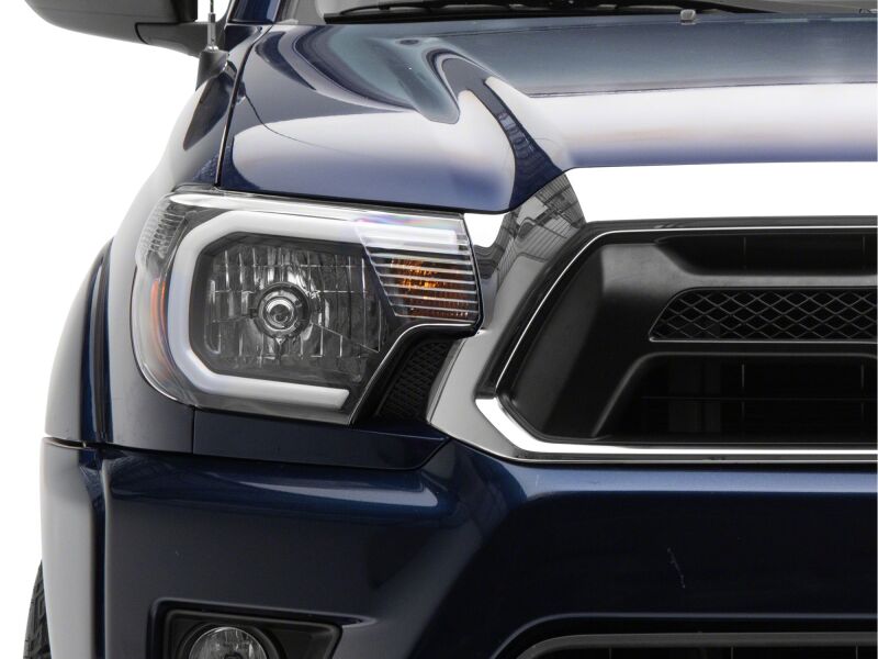 Toyota Tacoma LED Headlights - Raxiom - Axial Series with Seq LED Bar - Black - `12-`15
