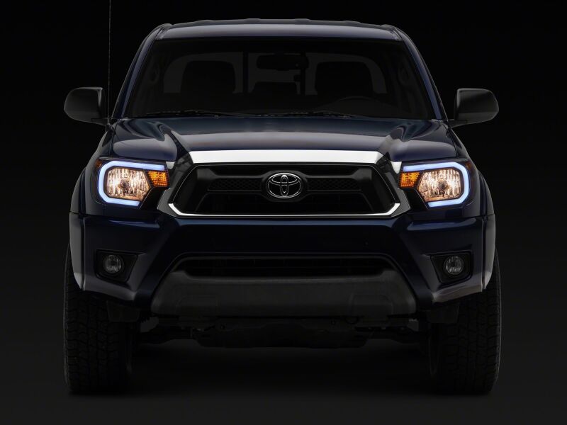 Toyota Tacoma LED Headlights - Raxiom - Axial Series with Seq LED Bar - Black - `12-`15