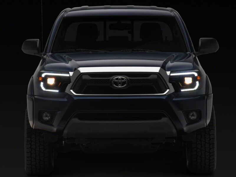 Toyota Tacoma LED Headlights - Raxiom - Axial Series Switchback Projector - Black - `12-`15