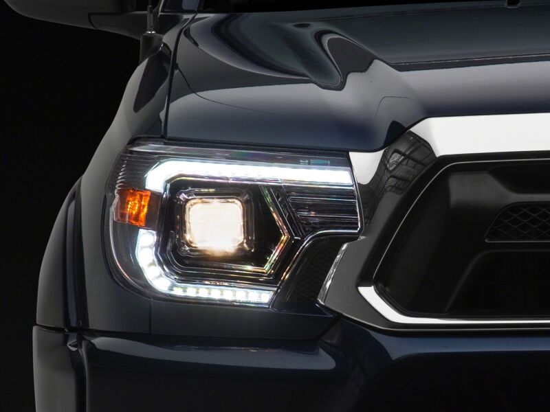Toyota Tacoma LED Headlights - Raxiom - Switchback Projector - Chrome - `12-`15