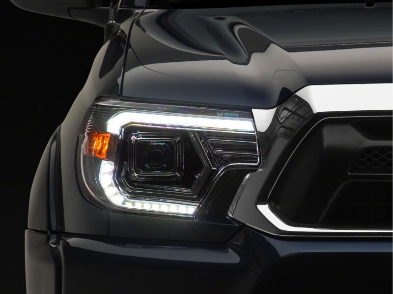Toyota Tacoma LED Headlights - Raxiom - Switchback Projector - Chrome - `12-`15